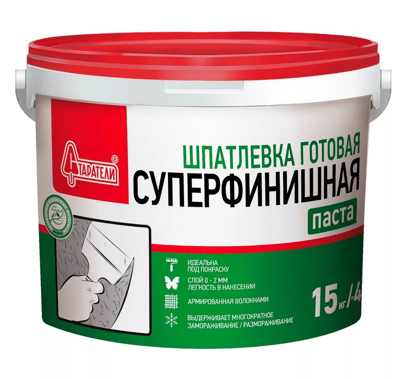 Шпатлёвка готовая СТАРАТЕЛИ суперфин 15 кг