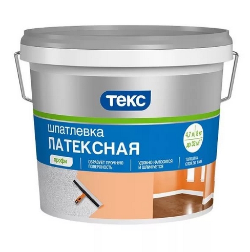 Шпатлёвка ТЕКС латексная  1,5кг