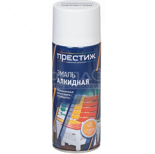 Эмаль аэрозоль белая мат