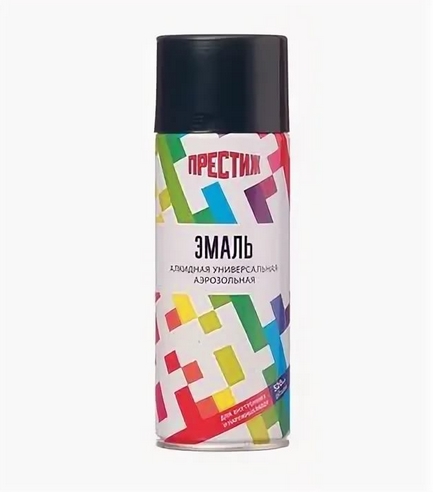 Эмаль аэрозоль черная глянц