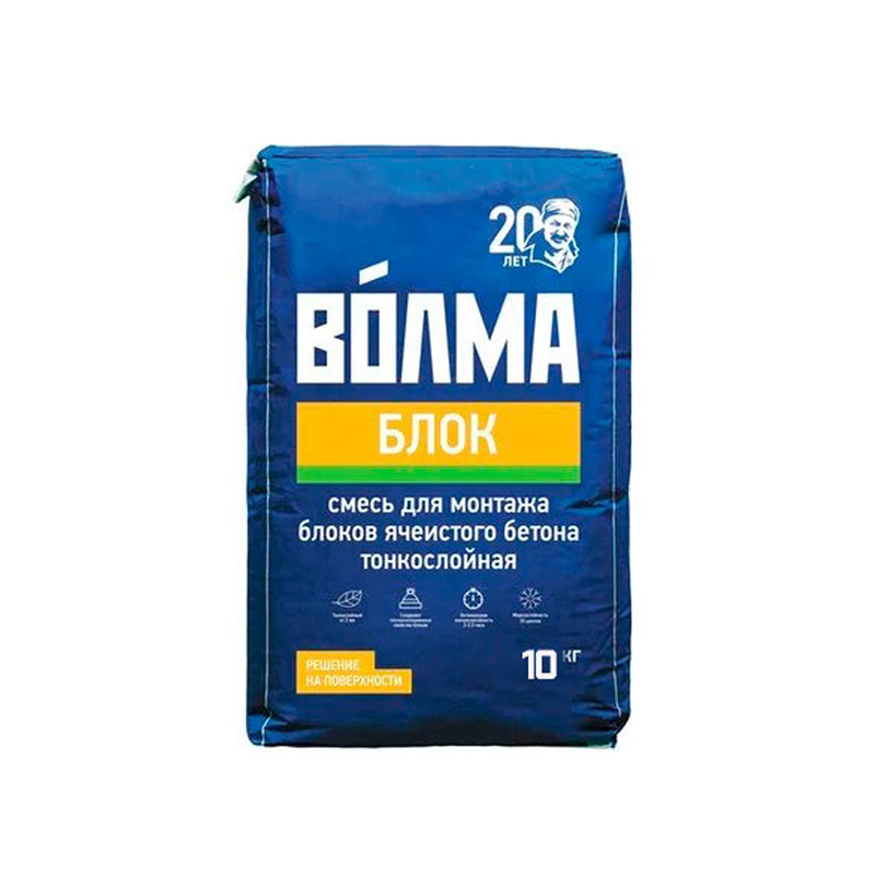 Кладочная смесь для блоков Волма-блок 10кг