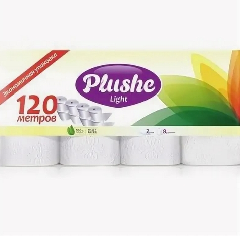 Туал бумага Plushe 8шт