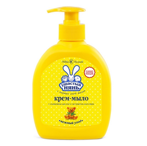 Жидкое мыло Ушастый нянь алоэ+ оливк масло 300 мл