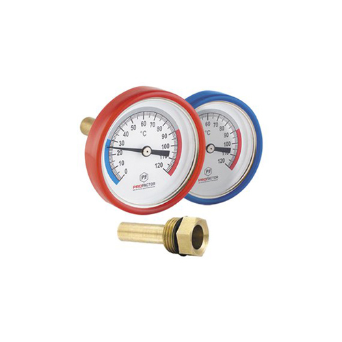 Термометр д63 аксиал с гильзой 35мм PF SG 868.35