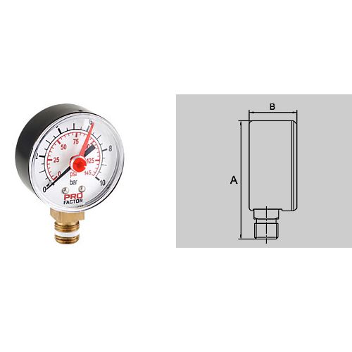 Манометр радиальный d53 1/4