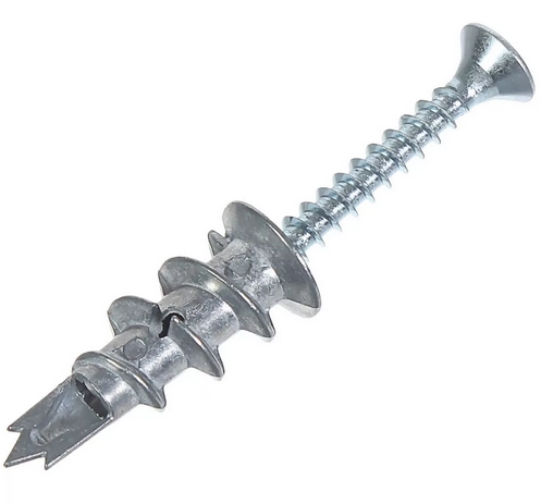 Дюбель д/гипсокарт мет 3шт L33мм 4-301286