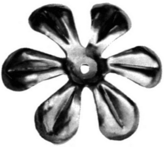 138/6 Цветок штампованный д 55х10мм  т 0,3мм