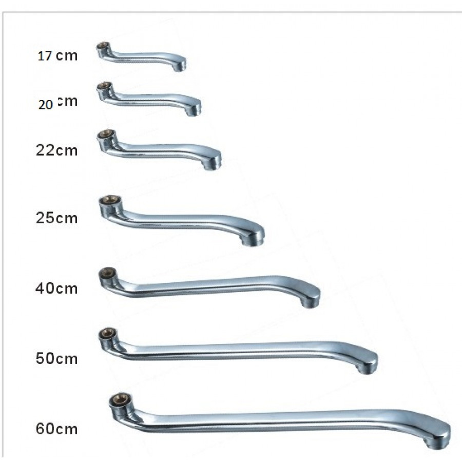 Гусак д/шар.смесит 25см S-нос