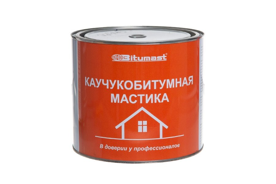 Битумная мастика 2л каучукобитумная