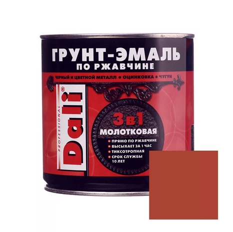 Грунт-эмаль DALI  молотковая МЕДНАЯ 0,75л