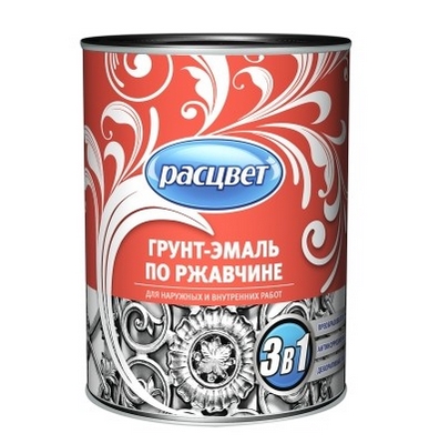Грунт-эмаль РАСЦВЕТ вишня 2.7,кг