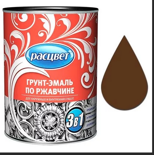 Грунт-эмаль РАСЦВЕТ шоколад 1,9кг