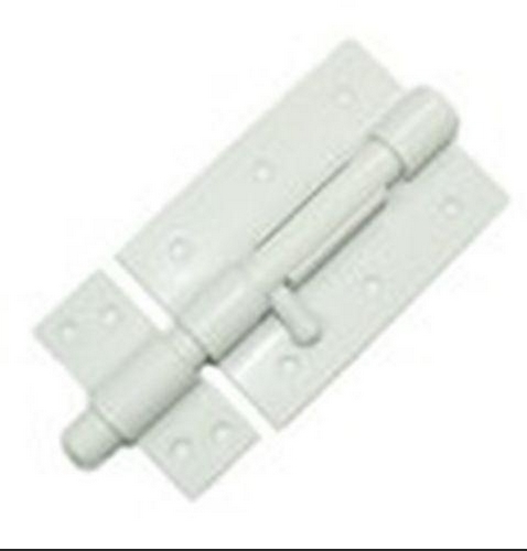 Засов дверной ЗД-100 белый (40865)