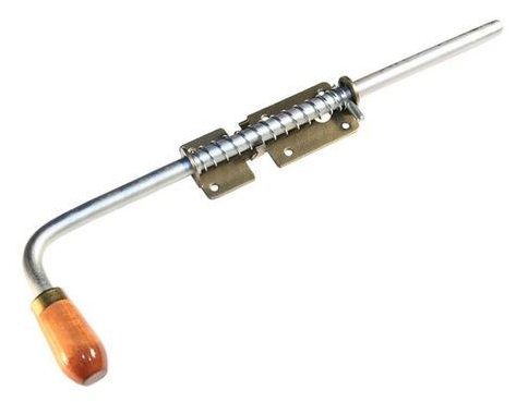 Засов с пружиной 300мм корич металик