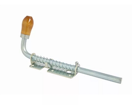 Засов с пружиной 300мм хром (40881)