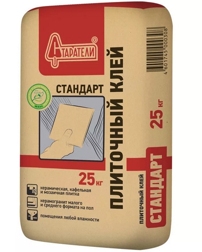 Клей плиточный Старатели СТАНДАРТ 25кг