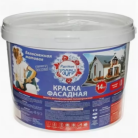 Краска В/Д Русские узоры 14кг фасад