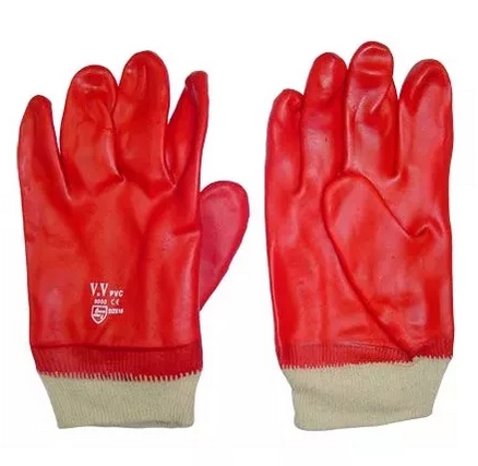 Краги нитрил полный облив (красн)