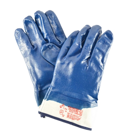 Краги нитрил полный облив (синие)