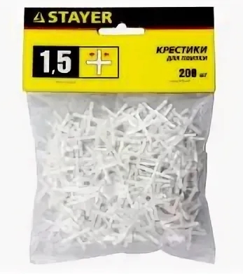 Крестики д/плитки 1,5мм (200шт) 3380-1,5