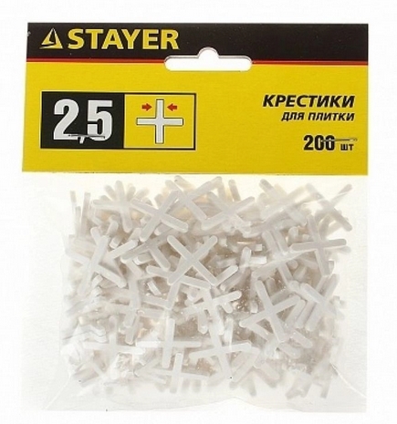 Крестики д/плитки 2,5мм (200шт) 3380-2,5
