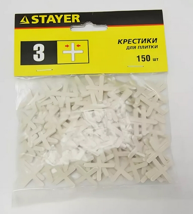 Крестики д/плитки 3мм (150шт) 3380-3