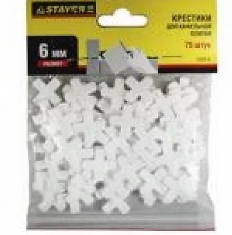 Крестики д/плитки 6мм (75шт) 3380-6