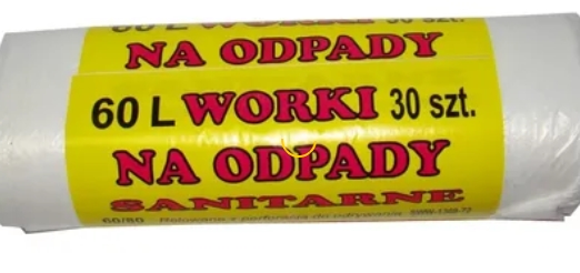 Мешки д мусора 60л 30шт белые