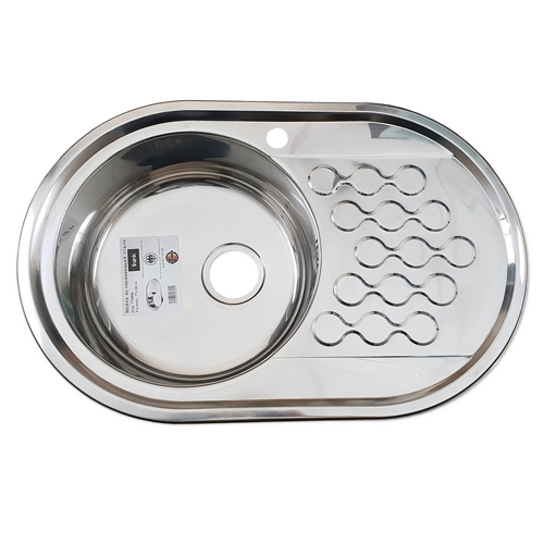 Мойка врез УЗОР 490мм кругл 0,8 мм РСВ-319299